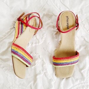 Jeffrey Campbell Women's Sailboat Wedge Sandals New